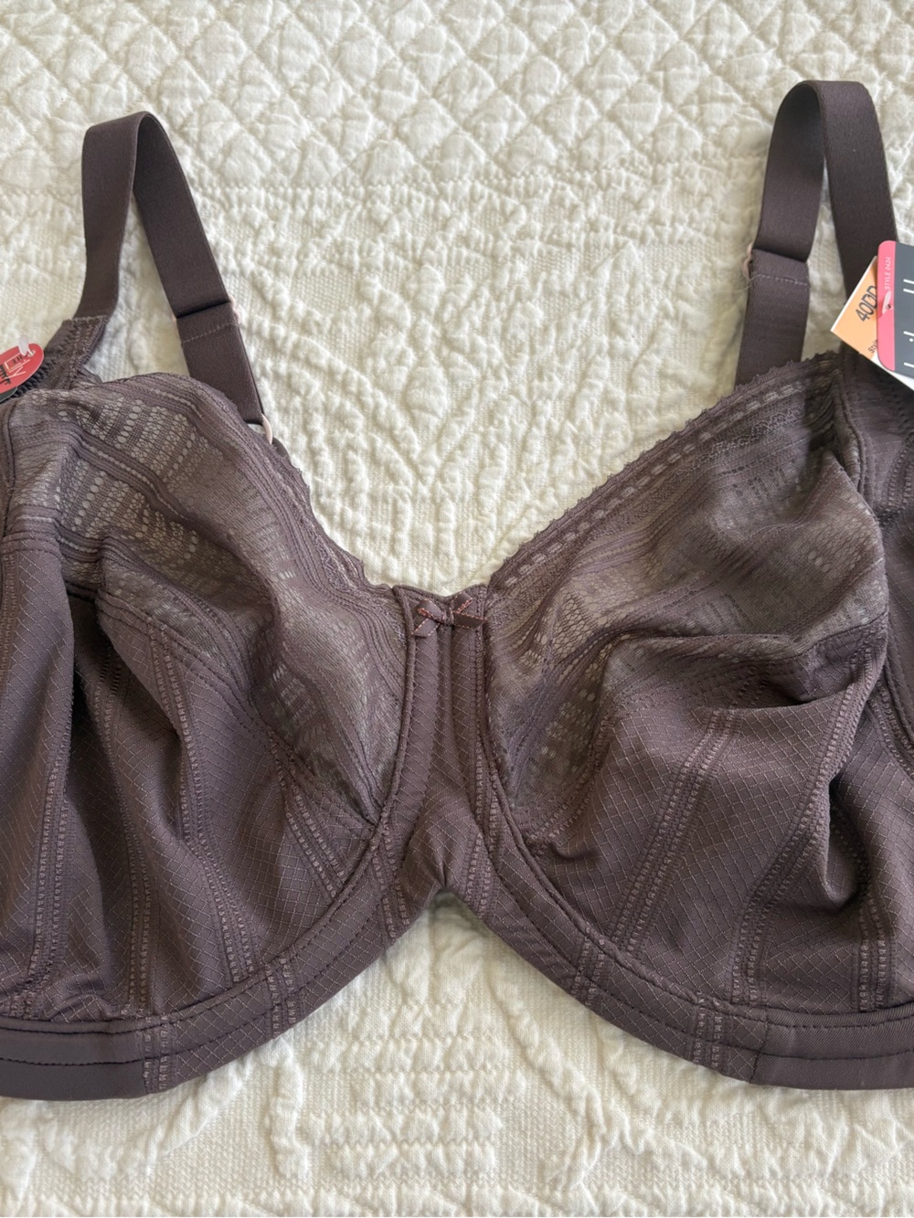 Lilyette by Bali Full Coverage Underwire Bra in Deep Brown 40 DD